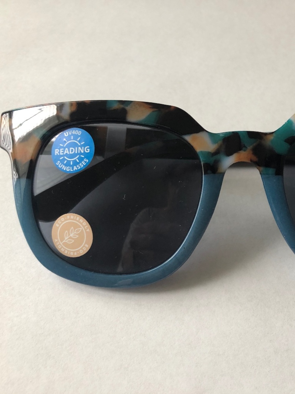 New Teal Marble Carpe Diem Peepers Sun Readers +2.00‎